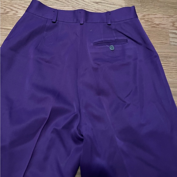Vintage- 100% Wool- Point of View Nordstrom Brand- Purple Trousers- Sz 10 - Picture 2 of 7